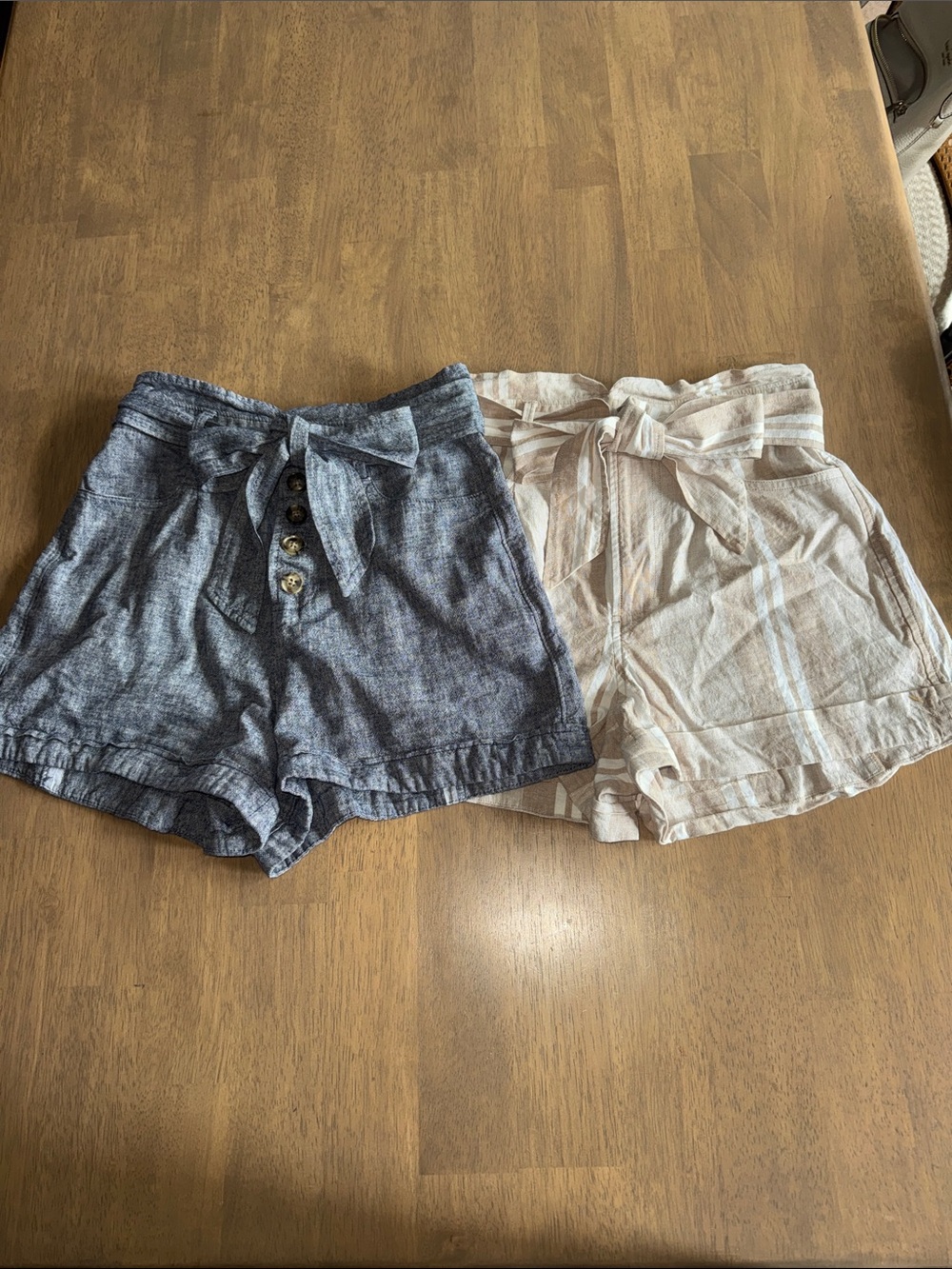 Express Linen-Blend Shorts Set, Size XXS, Fits like an XS